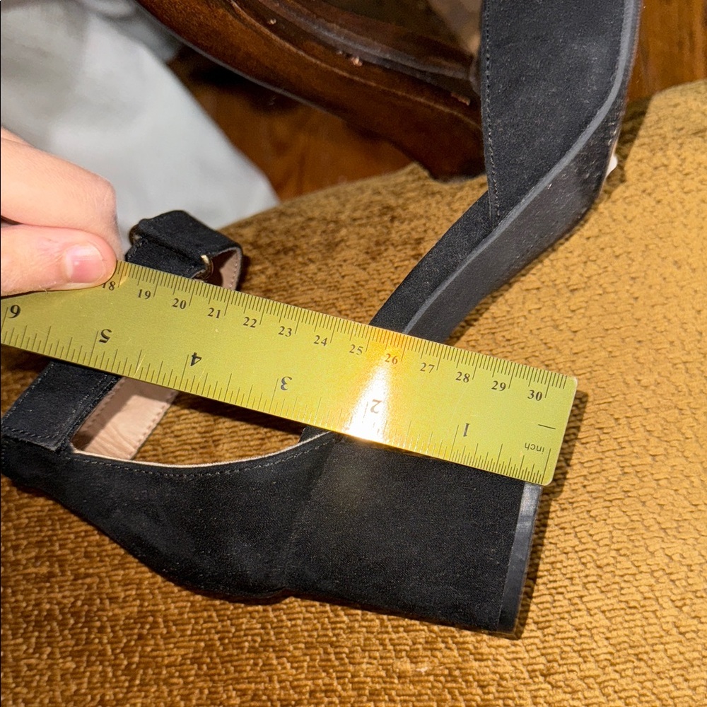 Lane Bryant heels strap Black side 10W Black Heels New ankle strap Heels - Picture 14 of 16